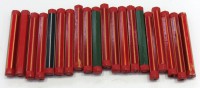 Счётные цветные деревянные палочки 20 штук, для детей с 1-1,5 лет.