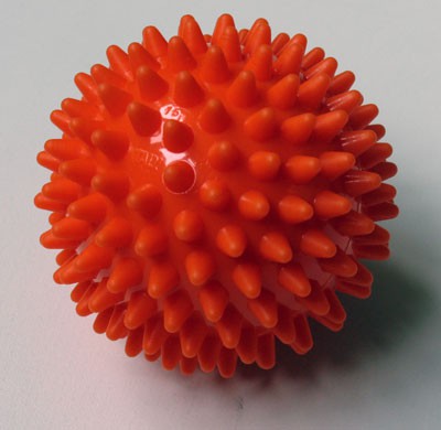 Мячик массажный оранжевый 8 см Италия